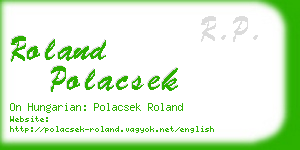 roland polacsek business card